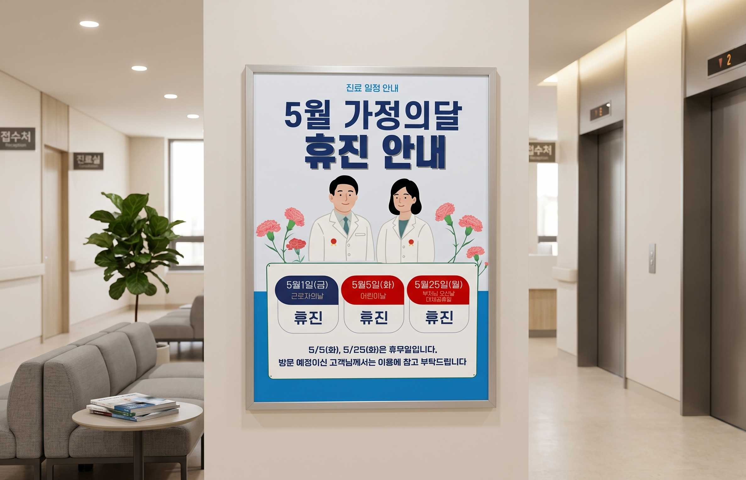 May Family Month Holiday Notice Poster